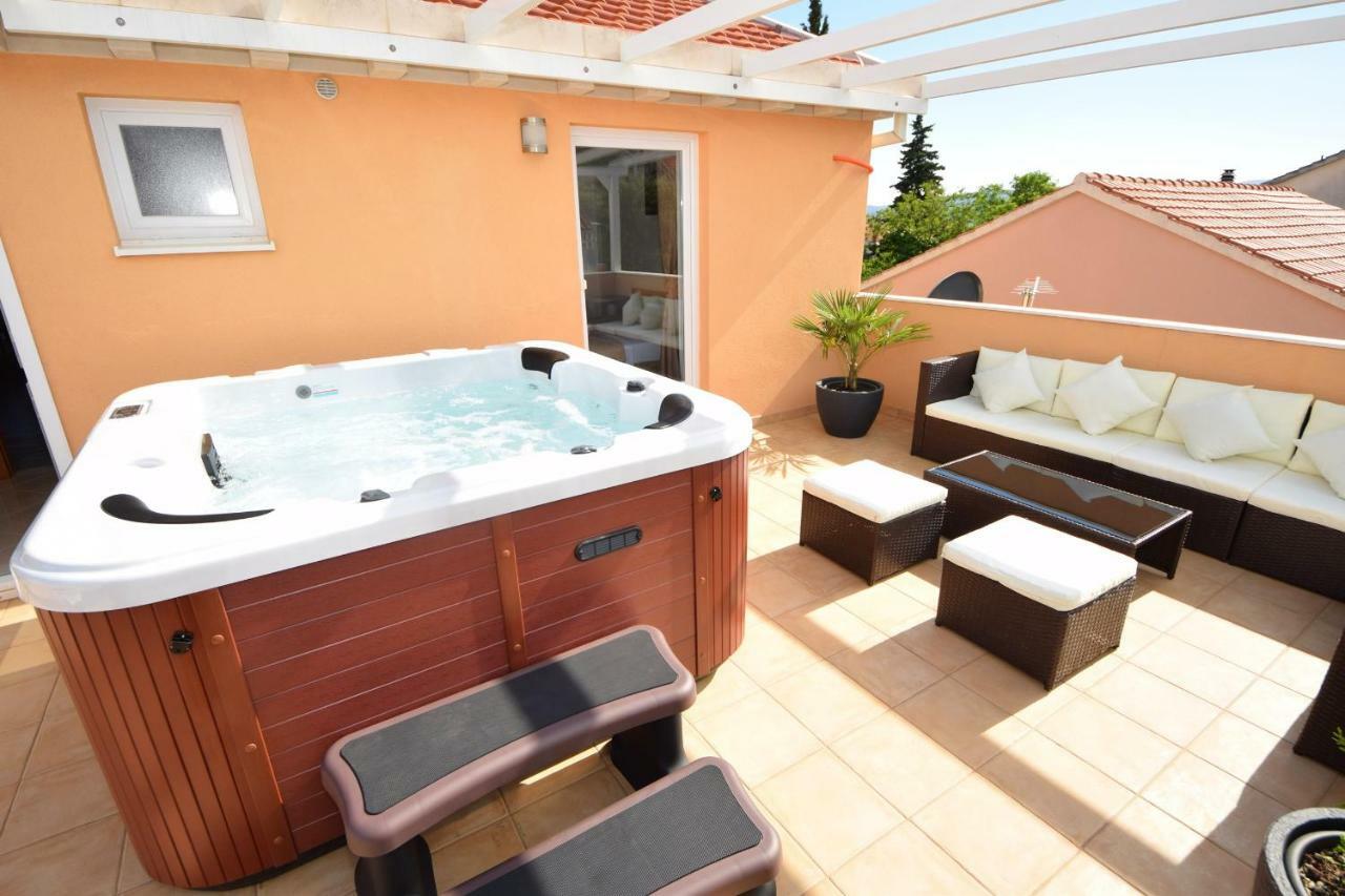 Luxury Penthouse With Jacuzzi In Оребич Екстер'єр фото